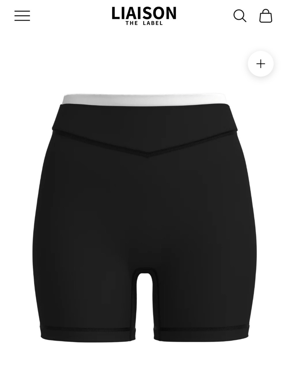 Liaison the Label layered sculpt short v1 black and white women’s size small